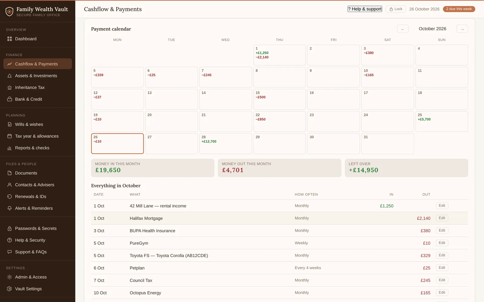 Calendar